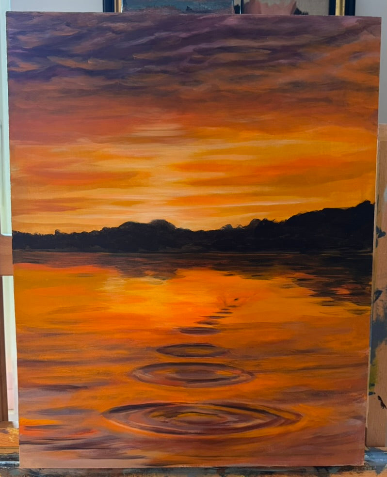 "Kasta macka" original painting