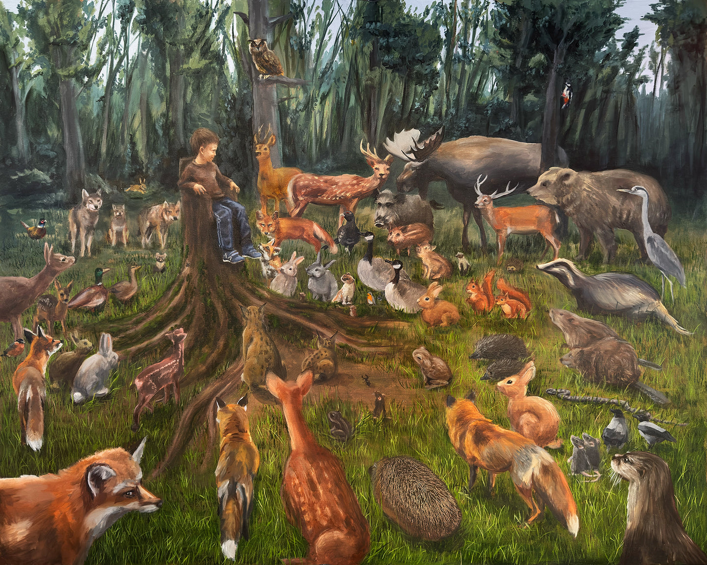 "Samling" art poster