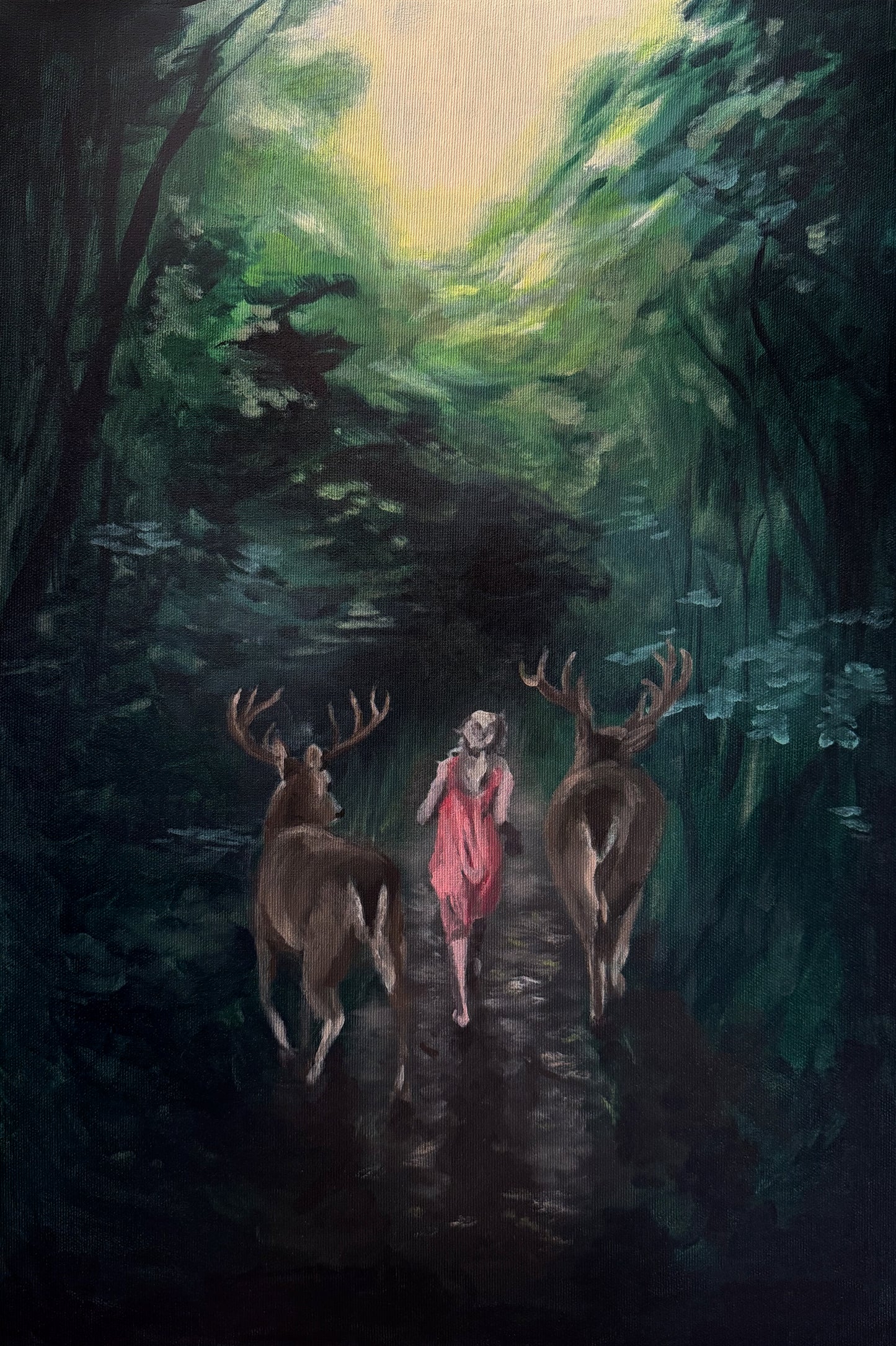 "Hjortar" art poster