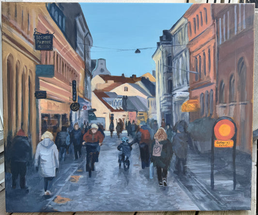 "Lilla Fiskaregatan" original painting
