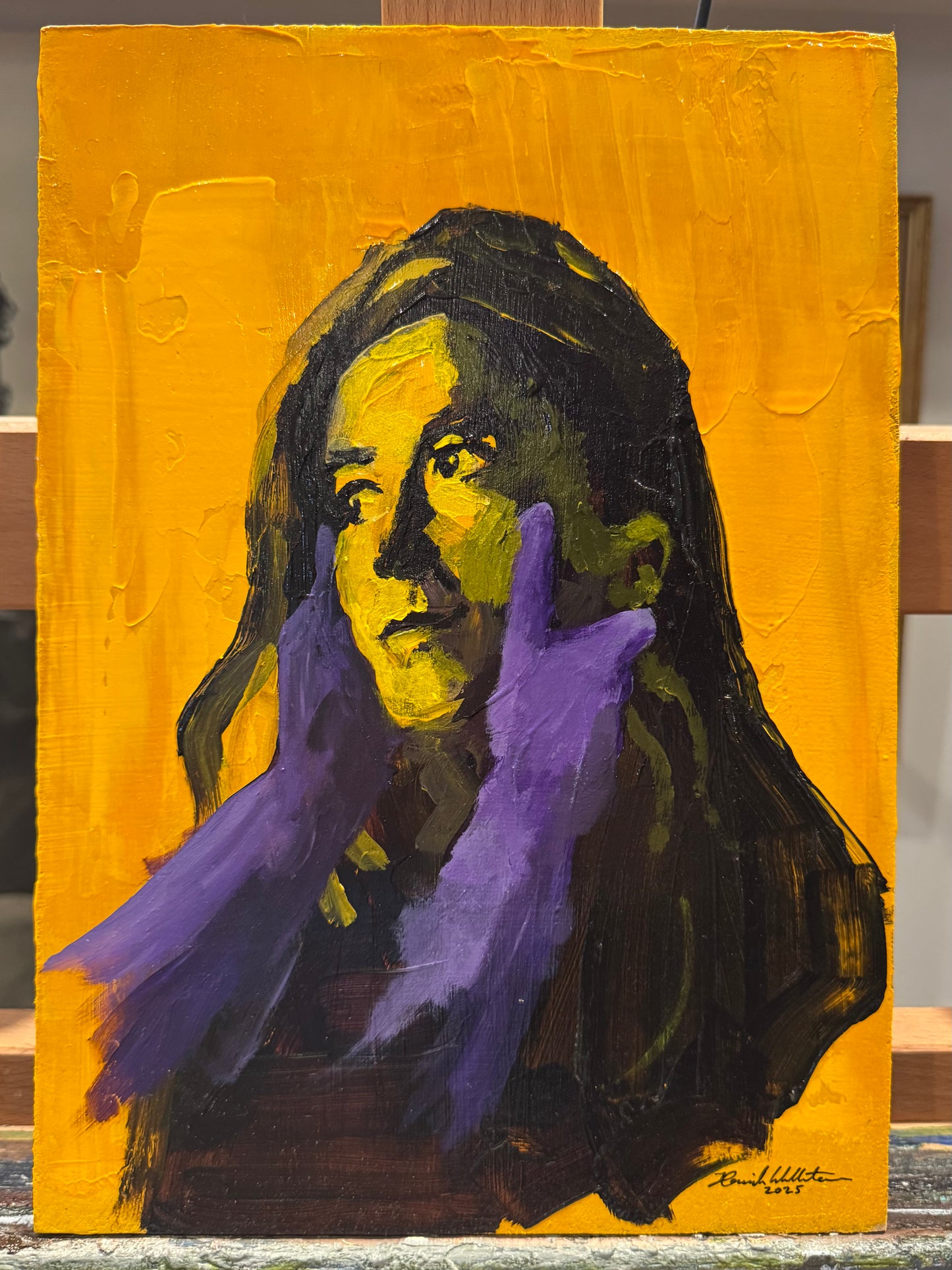 "Lila händer" original painting