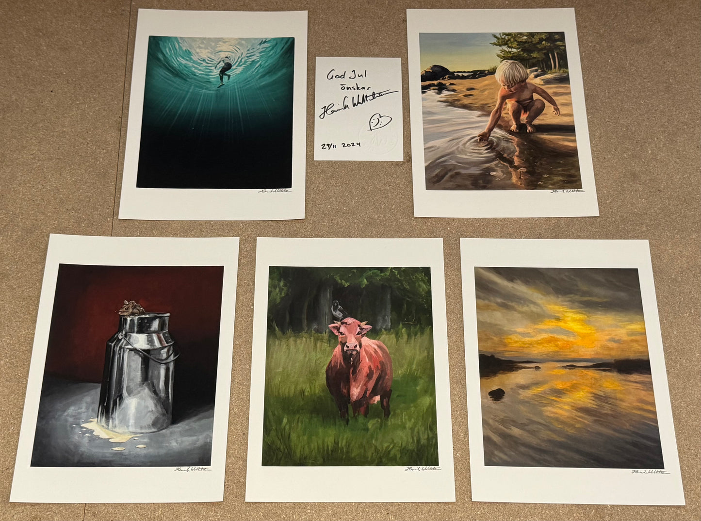 Box of 5 art posters in A4-format