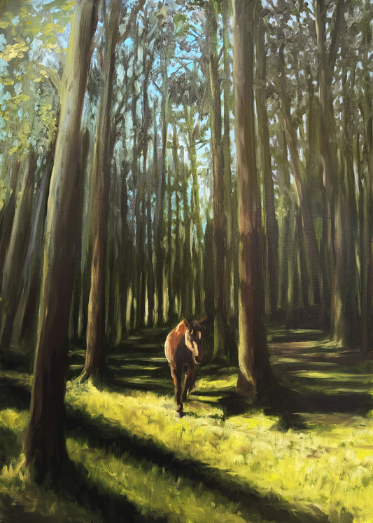 "Hästpromenad" fine art print