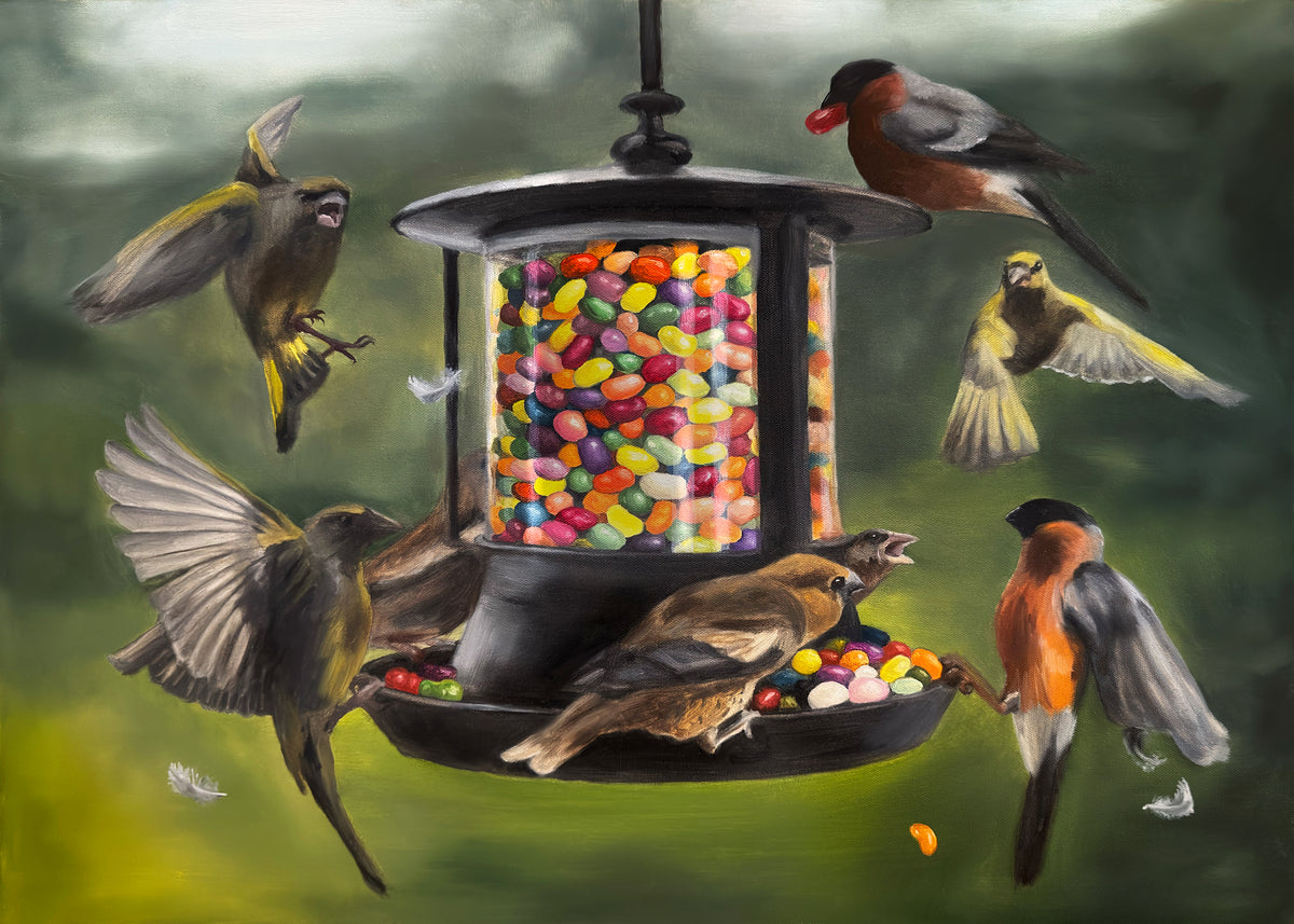 "Jelly beans" art poster