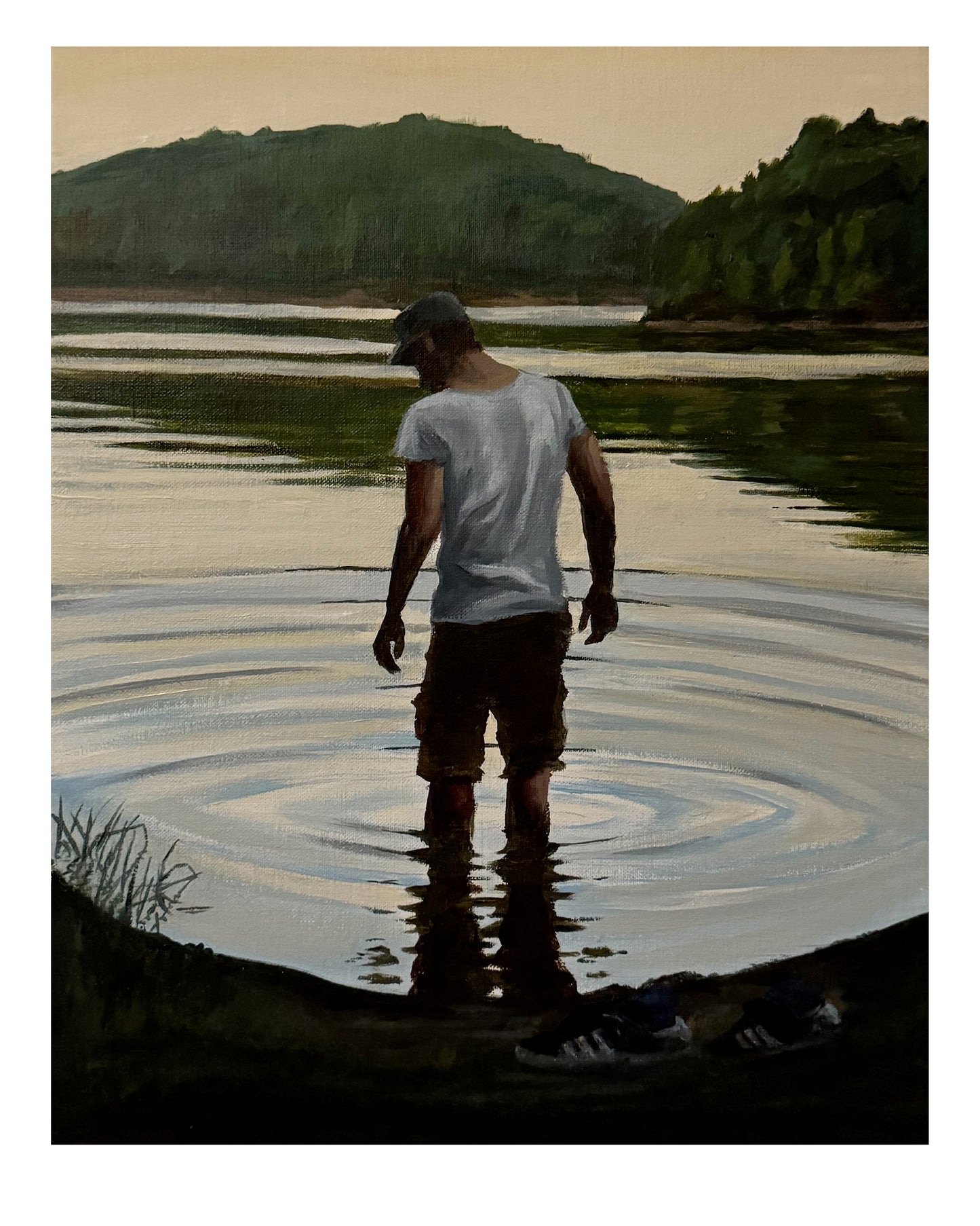 "Vada" (Wading) art poster