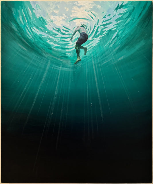 "Trampa vatten" (Treading water) art poster